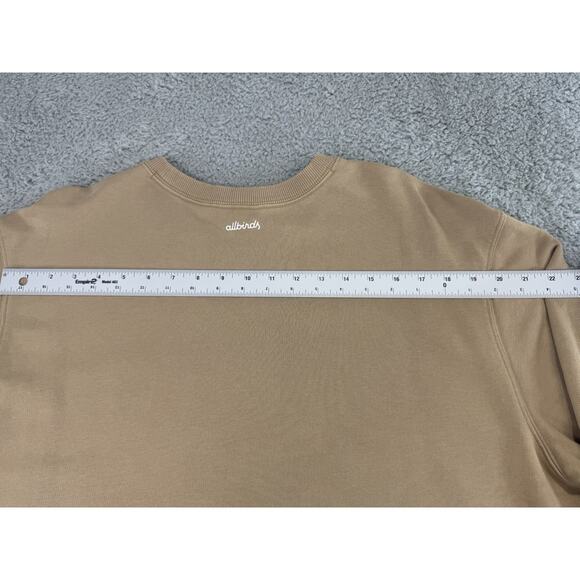 Allbirds Sweatshirt Mens Size XXL Crewneck Performance Stretch Hemp Tencel Beige - Picture 12 of 16